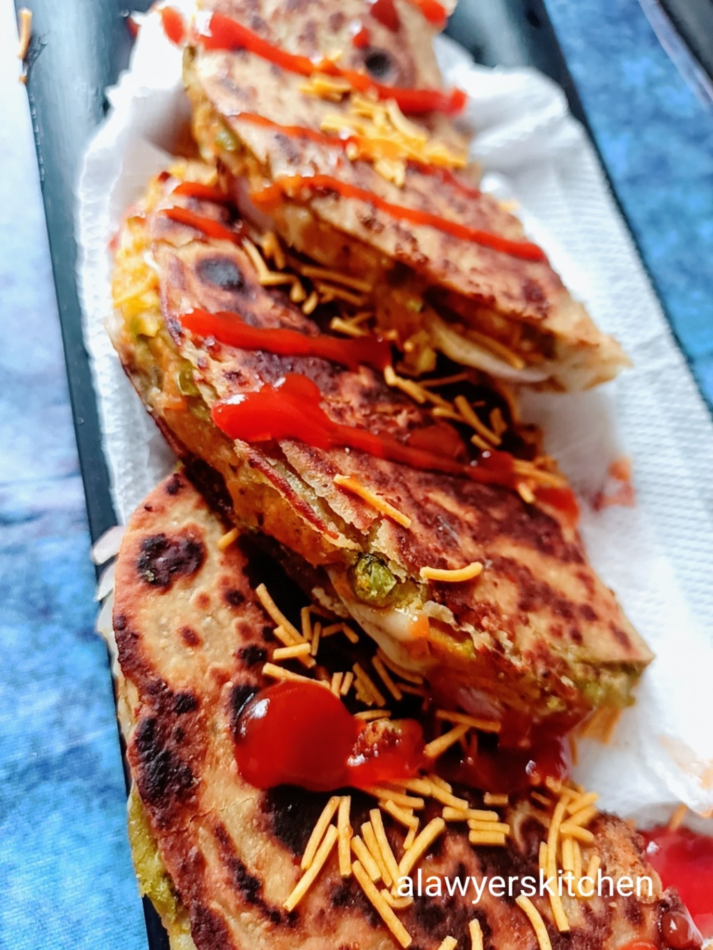 Leftover Roti Quesadilla